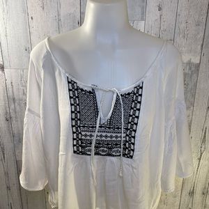 Abercrombie & Fitch gauze womens size M top